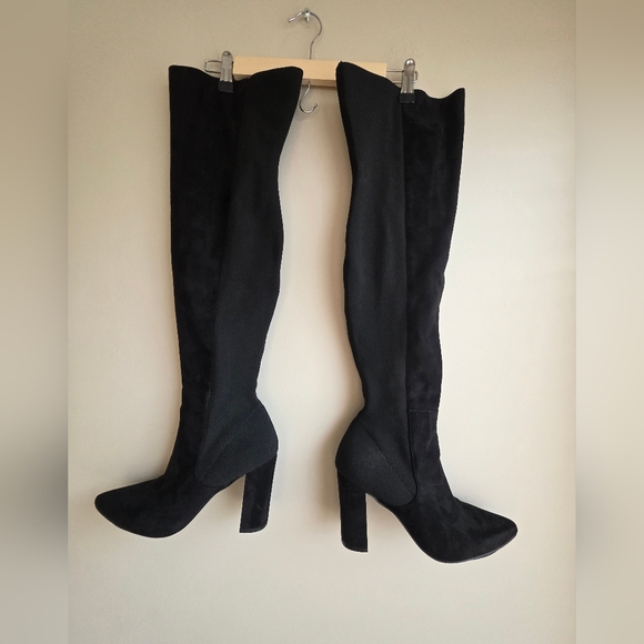 Steve Madden Black Over the Knee Boots - Picture 2 of 12